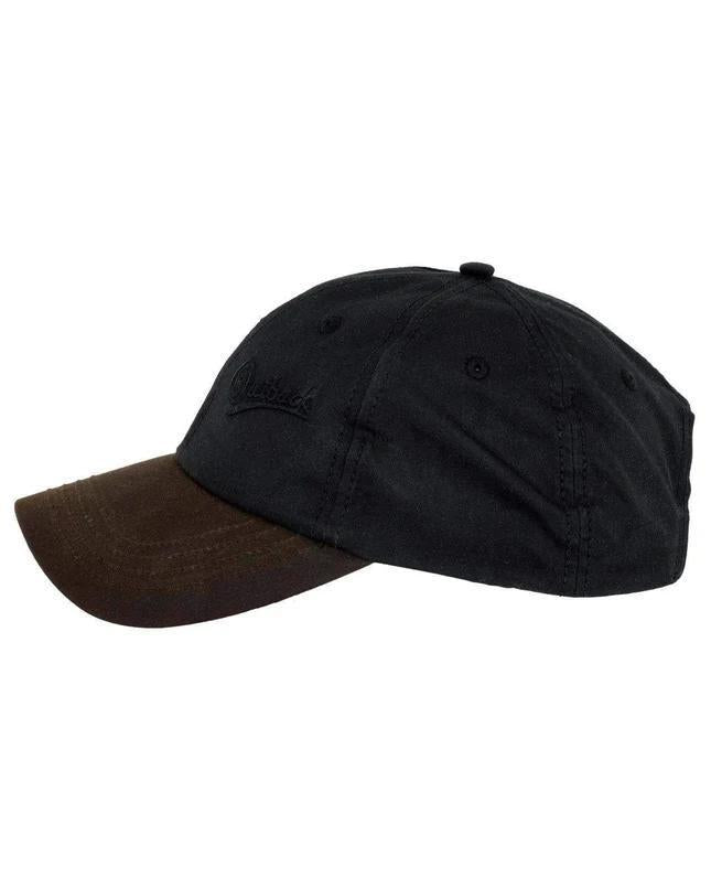 Outback 1483 Black Oilskin Aussie Slugger Cap