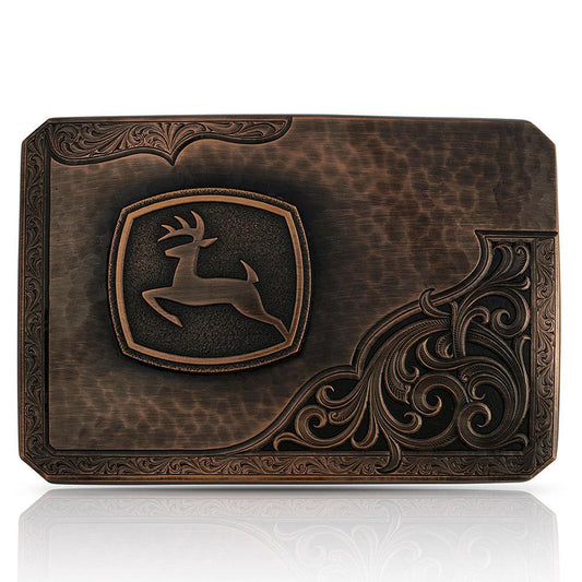 Montana Silversmith 39610JD John Deere CBB Leaping Buck Buckle